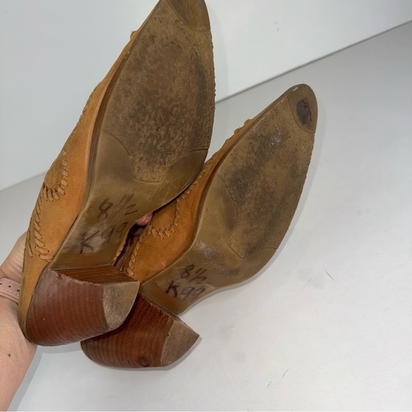 COLDWATER CREEK Western Suede Mules Clogs Size 8.5 - Picture 12 of 15